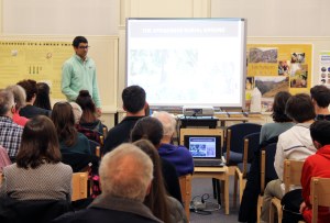 Image of student presenter