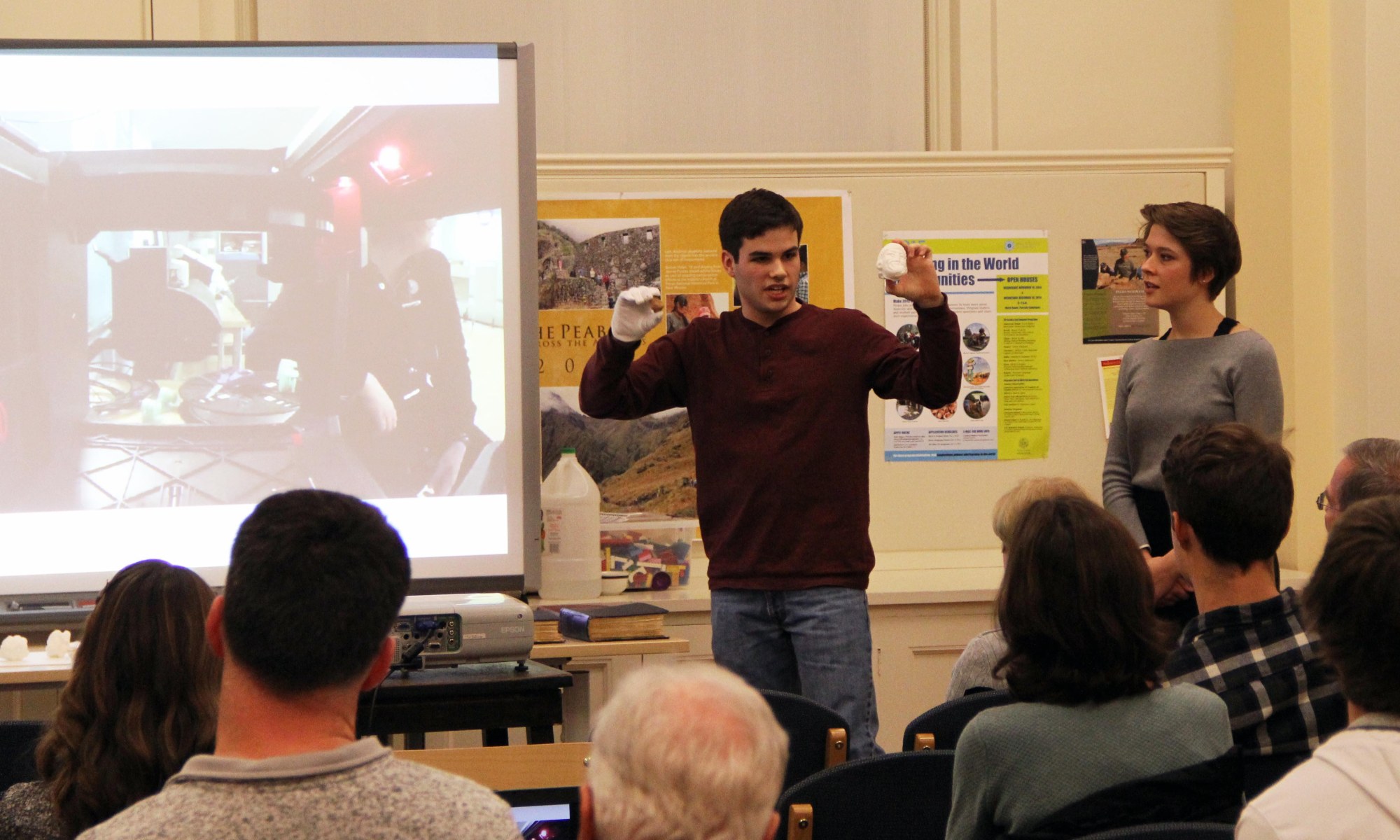 Image of student presenter