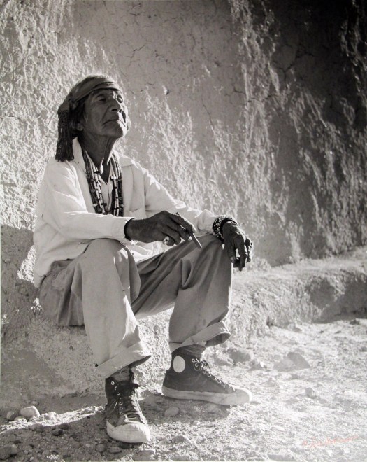 Lee Marmon's photo White Man's Moccasins.