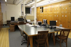 Peabody basement work room - before