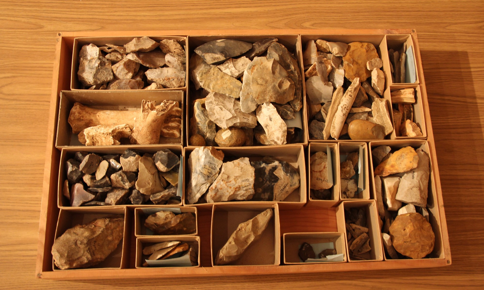 The drawer before cataloging