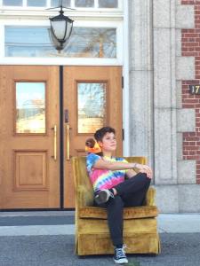 Alana outside of the Peabody