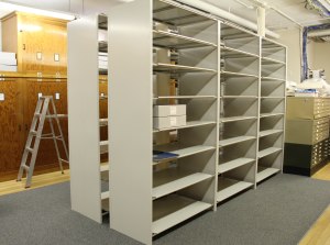 Completed shelving