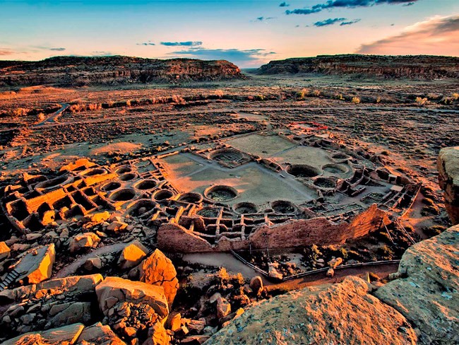 Overview of Chaco Canyon, New Mexico