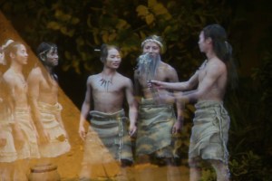 Image from holographic exhibit at Banpo site, China.