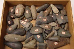 Image of petaloid stone celts from Puerto Rico. M. Eugene Verges Collection, Robert S. Peabody Institute of Archaeology.