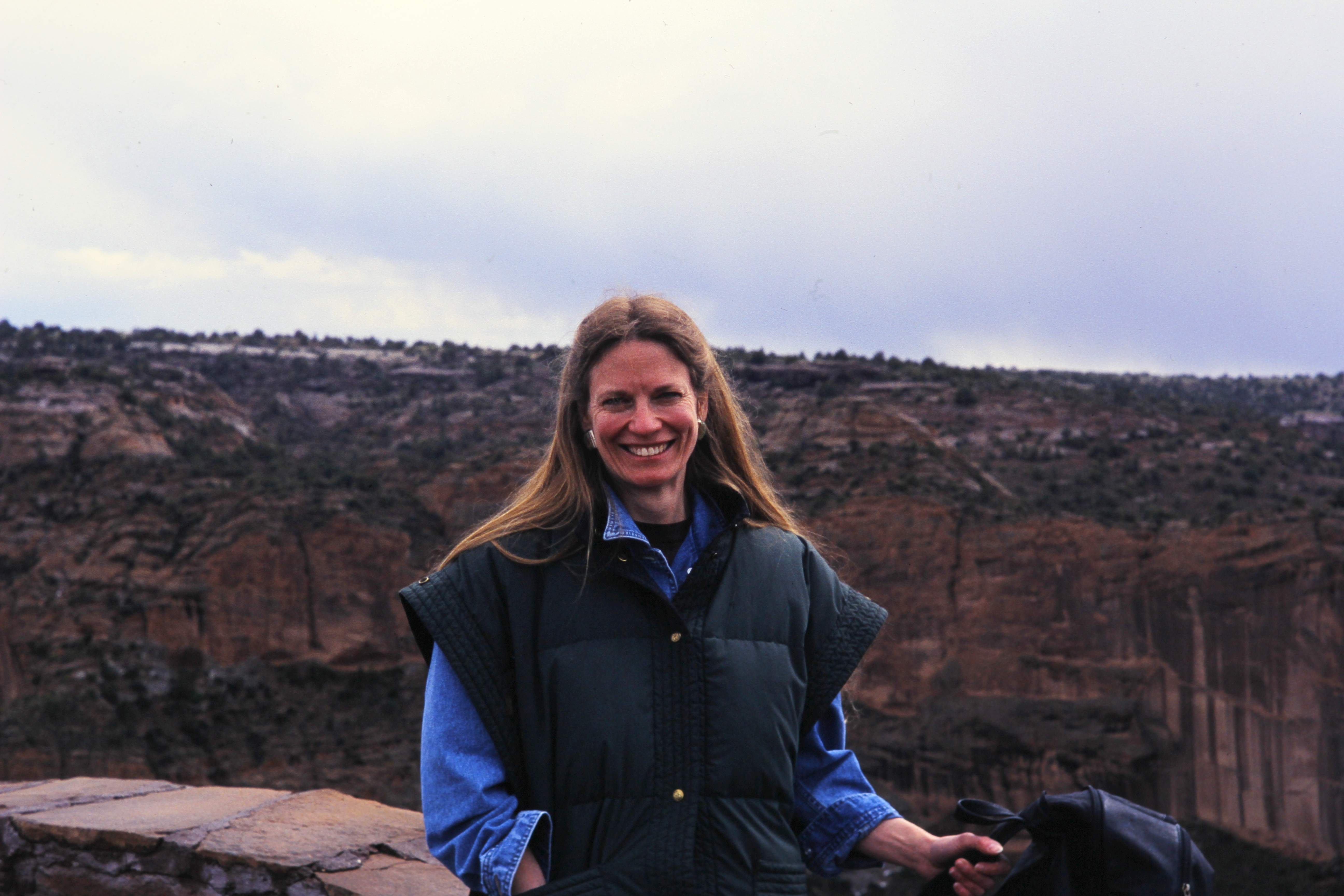 Malinda Stafford Blustain in New Mexico, circa 2002