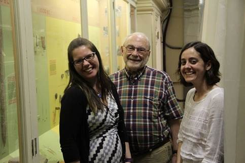 Marla Taylor, Bob Hunt and Irene Gates at the time of his oral history, April 2017