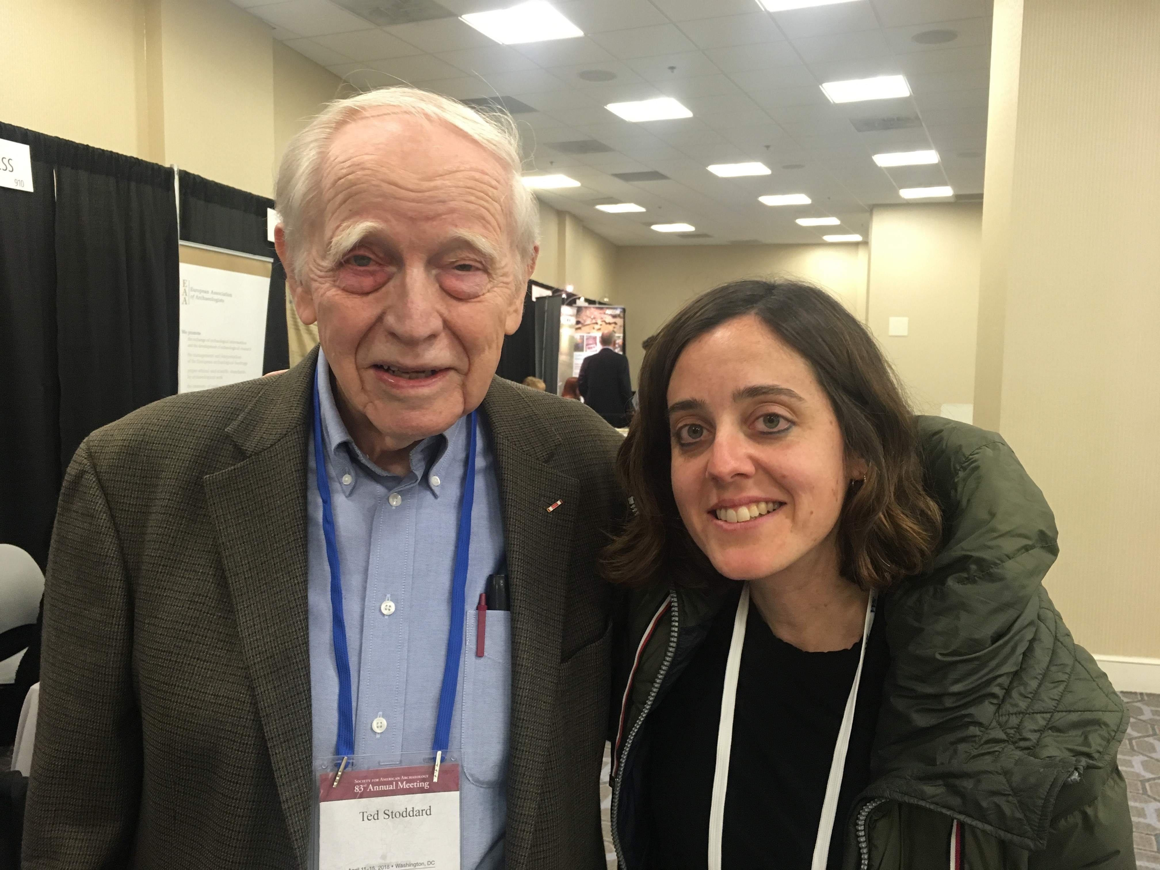 Ted Stoddard and Irene Gates at the SAA Annual Meeting, April 2018