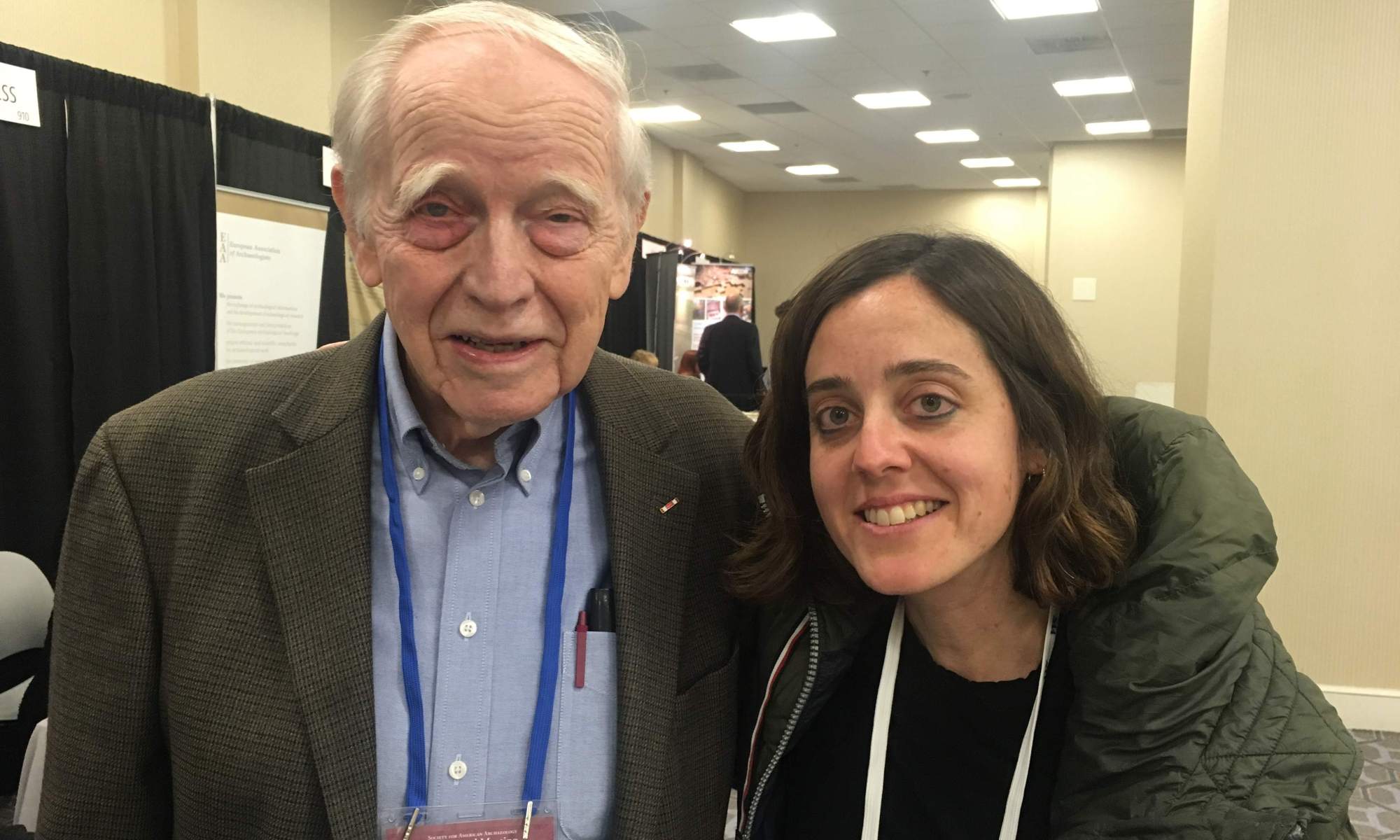Ted Stoddard and Irene Gates at the SAA Annual Meeting, April 2018