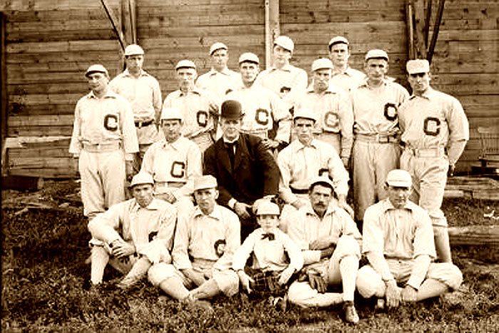 Team photograph of the 1901 Chicago White Stockings